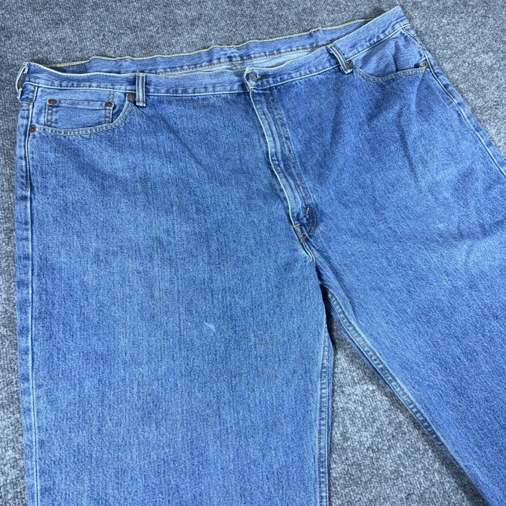 Levis 550 Relaxed Fit Jeans Mens 52x29 Blue Denim Tapered Leg Medium Wash